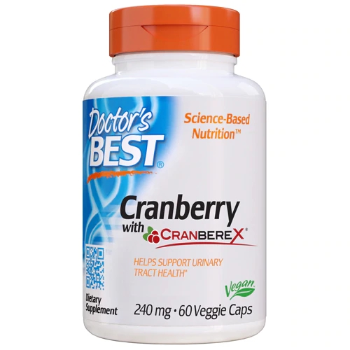 Doctor's Best Cranberry com Cranberex® - 240mg - 60 Cápsulas Vegetais