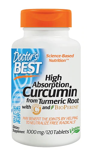 Doctor's Best Curcumin C³ Complex - 1000mg com BioPerine 120 Tablets