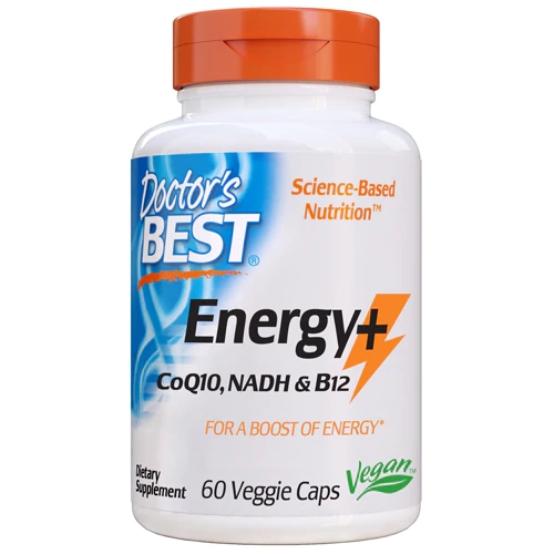Doctor's Best Energy Plus CoQ10 NADH & B12 - 60 Cápsulas Veggie