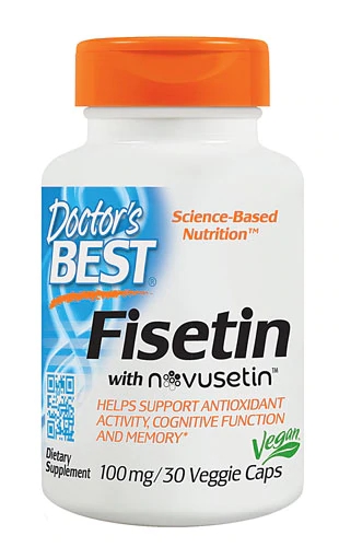 Doctor's Best Fisetina Novusetin 100mg - 30 Cápsulas Vegetais