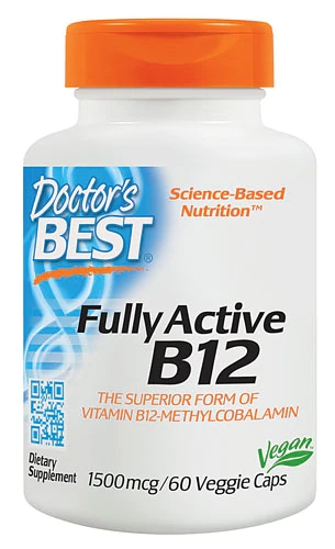 Doctor's Best Vitamina B12 Metilcobalamina 1500mcg - 60 Cápsulas Veggie