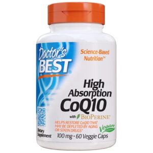 Comprar doctor's best high absorption coq10 with bioperine® -- 100 mg - 60 veggie caps preço no brasil coq10 coq10 & bioperine suplementos em oferta vitamins & supplements suplemento importado loja 17 online promoção -