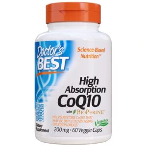 Comprar doctor's best high absorption coq10 with bioperine® -- 200 mg - 60 veggie caps preço no brasil coq10 coq10 & bioperine suplementos em oferta vitamins & supplements suplemento importado loja 11 online promoção -
