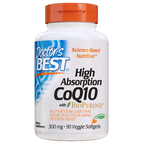 Doctor's Best CoQ10 300mg com BioPerine - 90 Cápsulas Veggie Softgels