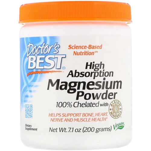 Magnésio Quelado Doctor's Best Alta Absorção - 200g