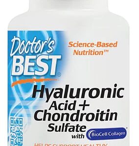 Doctor's Best Ácido Hialurônico + Sulfato de Condroitina 60 Comprimidos