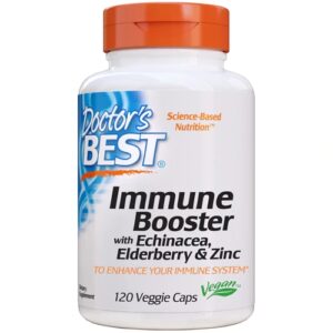 Doctor's Best Immune Booster with Echinacea Elderberry & Zinc -- 120 Veggie Caps