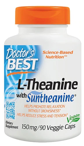 Doctor's Best L-Theanine com Suntheanine® 150mg - 90 Cápsulas Vegetais