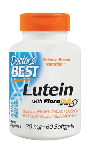 Doctor's Best Lutein with FloraGLO® Lutein -- 20 mg - 60 Softgels