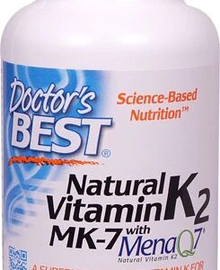 Doctor's Best Vitamina K2 Natural com MenaQ7® 45mcg - 180 Cápsulas Vegetais