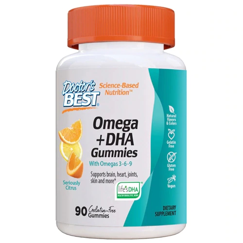 Doctor's Best Ômega Plus DHA Gomas Sabor Cítrico - 90 Gomas
