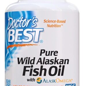 Doctor's Best Óleo de Peixe Puro do Alasca 180 Cápsulas - Saúde Cardiovascular