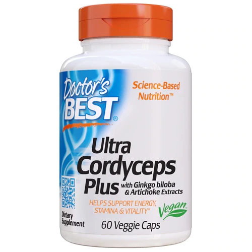 Doctor's Best Ultra Cordyceps Plus - 60 Cápsulas Vegetais