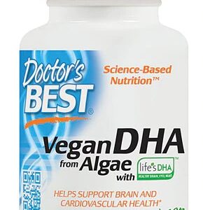 Doctor's Best DHA Vegetariano de Algas - 200mg - 60 Cápsulas Veganas