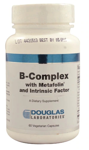 Douglas Laboratories B-Complex com Metafolin e Fator Intrínseco - 60 Cápsulas Vegetarianas