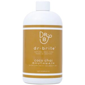 Dr. Brite Enxaguante Bucal Natural Coco Chai - 473ml para Clareamento Natural