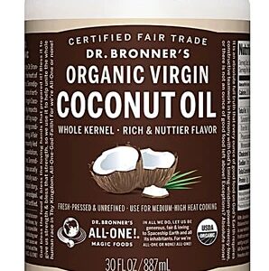 Comprar dr. Bronner's organic virgin coconut oil -- 30 fl oz preço no brasil coconut oil omega fatty acids plant based fatty acids suplementos em oferta vitamins & supplements suplemento importado loja 47 online promoção -