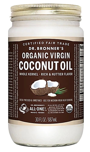 Óleo de Coco Virgem Orgânico Dr. Bronner's - 850g - Puro e Versátil