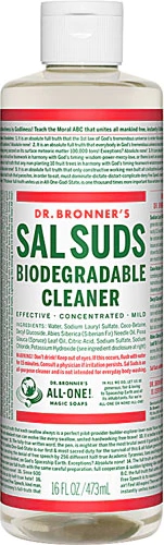 Dr. Bronner's Sal Suds Limpador Biodegradável 473ml - Limpeza Poderosa e Ecológica