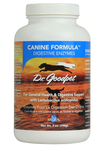 Dr. Goodpet Digestive Enzymes para Cães - 198g | Saúde Digestiva Avançada
