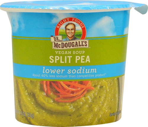 Sopa Vegana Dr. McDougall's Split Pea Baixo Sódio - 54g
