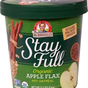 Comprar dr. Mcdougall's stay full™ organic hot oatmeal apple flax -- 2. 3 oz preço no brasil breakfast foods food & beverages hot cereals rolled oats suplementos em oferta suplemento importado loja 53 online promoção -
