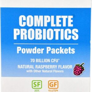 Dr. Mercola Probióticos em Pó Sabor Framboesa Natural - 70 Bilhões CFU - 30 Sachês