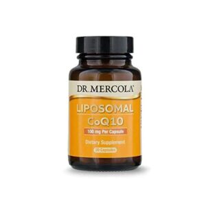 Dr. Mercola CoQ10 100mg - Suplemento de Coenzima Q10 - 30 Cápsulas