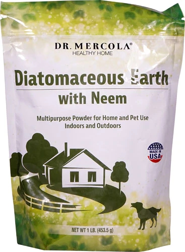 Terra de Diatomáceas Dr. Mercola com Neem - 454g - Suplemento Natural