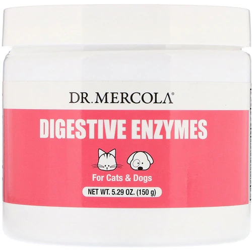 Enzimas Digestivas Dr. Mercola para Gatos e Cães - 149.9g