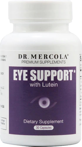 Dr. Mercola Eye Support com Luteína - 30 Cápsulas: Saúde Ocular Completa