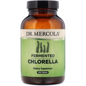 Dr. Mercola Fermented Chlorella - 450 Comprimidos: Sua Fonte Pura de Nutrientes Essenciais
