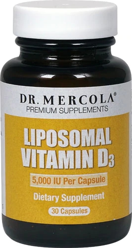 Dr. Mercola Liposomal Vitamin D -- 5000 IU - 30 Capsules