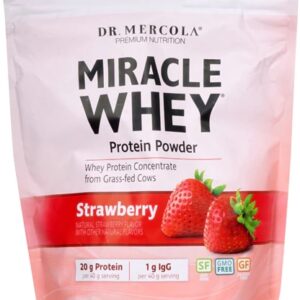 Dr. Mercola Miracle Whey Protein Morango - 454g