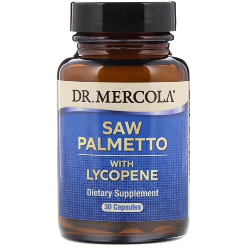 Dr. Mercola Saw Palmetto com Licopeno - 30 Cápsulas: Saúde da Próstata e Bem-Estar