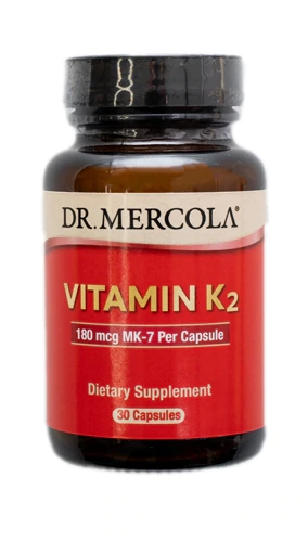 Dr. Mercola Vitamina K2 MK-7 180mcg - 30 Cápsulas: Saúde Óssea e Cardiovascular
