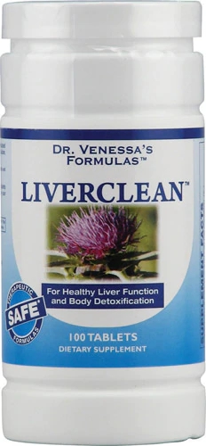 Dr. Venessa's Formulas LiverClean™ - Suplemento para Saúde Hepática com 100 Tabletes