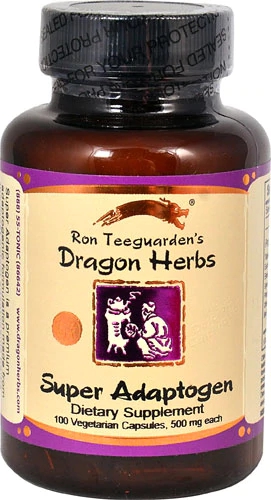 Dragon Herbs Super Adaptogen 480mg - 100 Cápsulas Vegetarianas