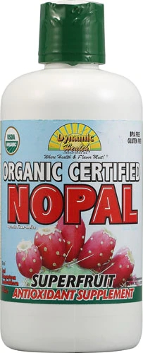 Suco Orgânico de Nopal Dynamic Health 958ml - Blend Energético e Antioxidante