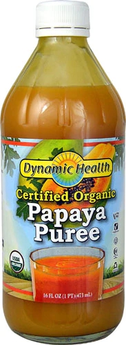 Purê de Mamão Orgânico Dynamic Health Certified - 473ml (16 fl oz)
