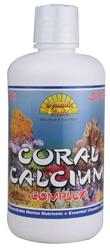 Dynamic Health Coral Calcium Complex 32 fl oz (946ml) - Suplemento de Cálcio com Vitaminas e Minerais