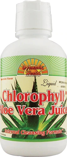 Dynamic Health Liquid Chlorophyll with Aloe Vera Juice Spearmint -- 16 fl oz