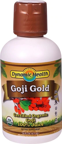Suco Orgânico Goji Gold 100% Certificado Dynamic Health - 473ml