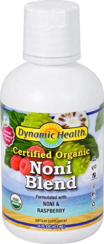 Dynamic Health Organic Certified Noni Blend Raspberry -- 16 fl oz