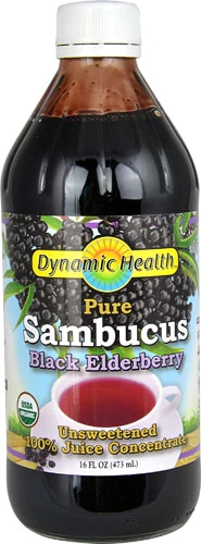 Xarope de Sabugueiro Negro Dynamic Health Pure Sambucus - 473ml para Imunidade