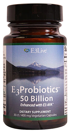 E3Live E3Probiotics 50 Bilhões de UFC - 400mg - 30 Cápsulas Vegetarianas