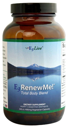 E3Live E3RenewMe! Total Body Blend 400mg - 240 Cápsulas Vegetarianas