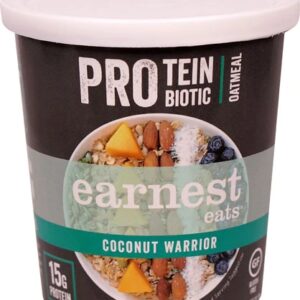 Comprar earnest eats protein probiotic oatmeal cup gluten free coconut warrior -- 2. 5 oz preço no brasil breakfast foods food & beverages hot cereals rolled oats suplementos em oferta suplemento importado loja 19 online promoção -
