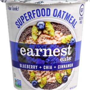 Comprar earnest eats superfood oatmeal cup gluten free blueberry chia cinnamon -- 2. 35 oz preço no brasil breakfast foods food & beverages hot cereals instant oatmeal suplementos em oferta suplemento importado loja 61 online promoção - 7 de julho de 2022