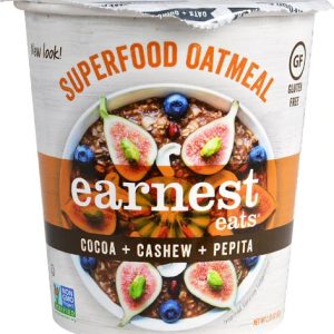 Comprar earnest eats superfood oatmeal cup gluten free cocoa cashew pepita -- 2. 35 oz preço no brasil breakfast foods food & beverages hot cereals instant oatmeal suplementos em oferta suplemento importado loja 9 online promoção - 7 de julho de 2022